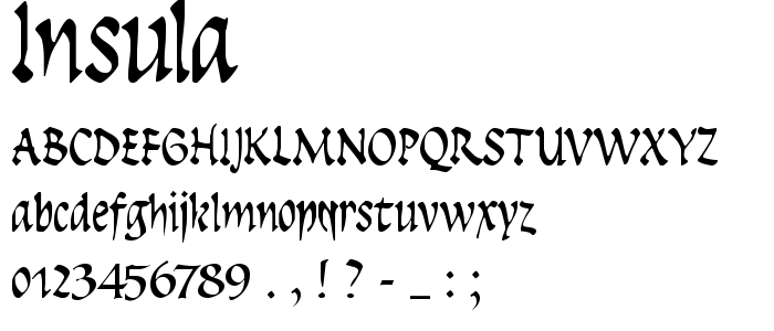 Insula font