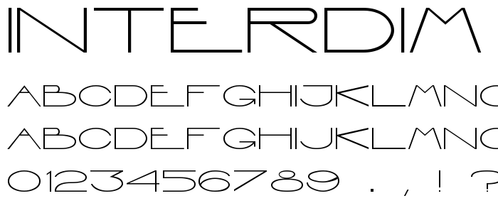 Interdim font