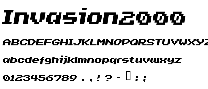 Invasion2000 font