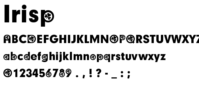 Irisp font