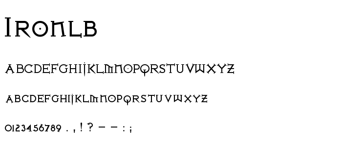 Ironlb font