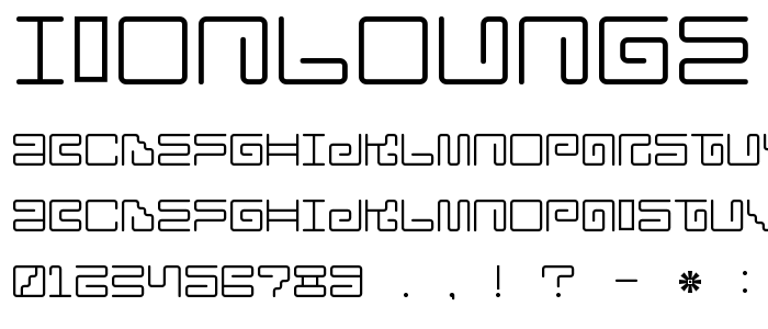 Ironlounge font