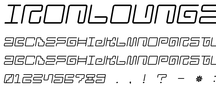 Ironlounge2 font