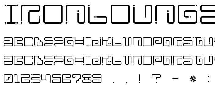 Ironloungedots font