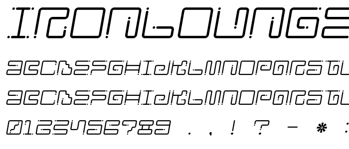 Ironloungedots2 font