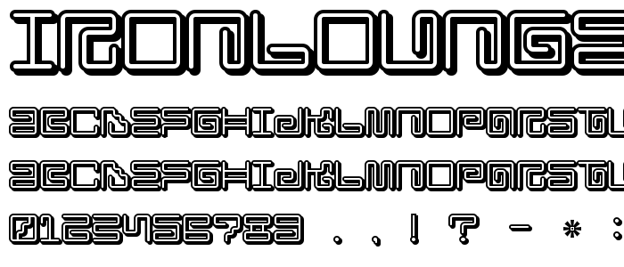 Ironloungesmart font