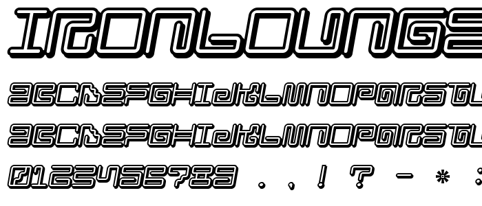 Ironloungesmart2 font