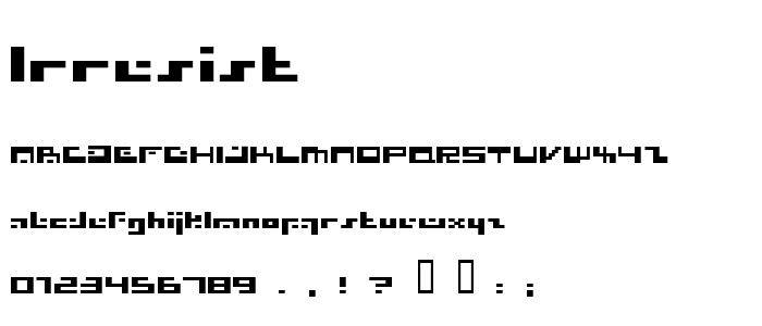 Irresist font