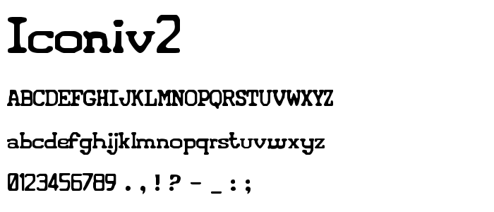 Iconiv2 font