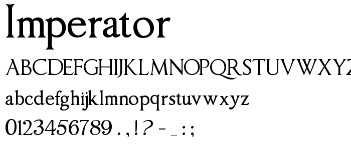 Imperator font