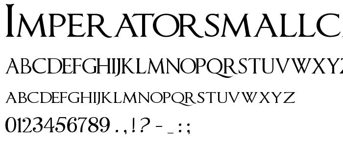 Imperatorsmallcaps font
