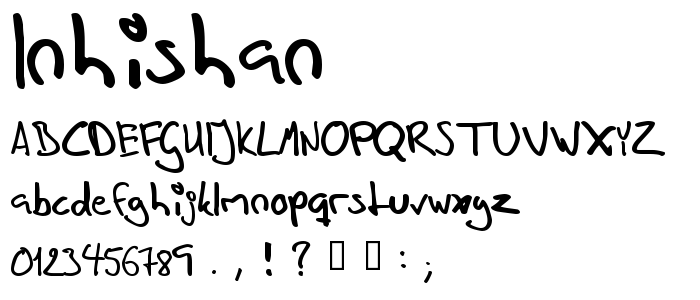 Inhishan font
