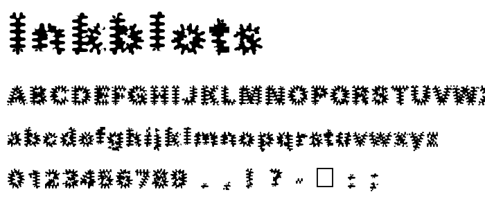 Inkblots font