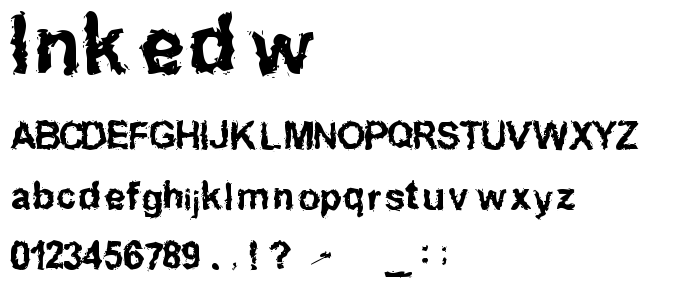 Inkedw font