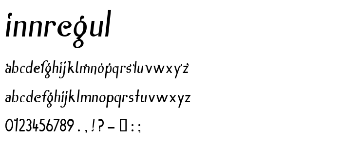 Innregul font