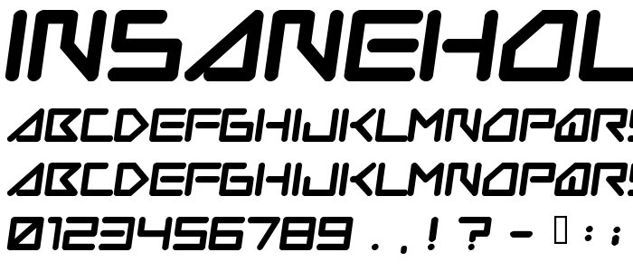 Insanehours font