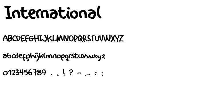 International font