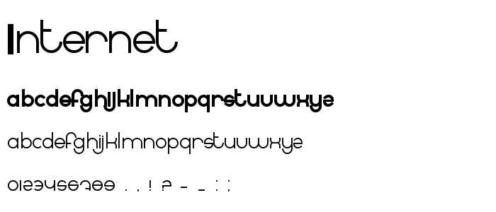 Internet font