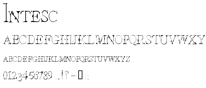 Intesc font