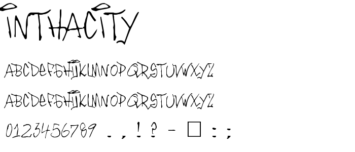 Inthacity font