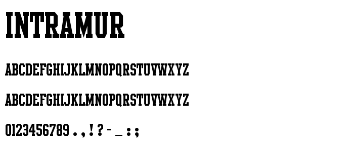 Intramur font