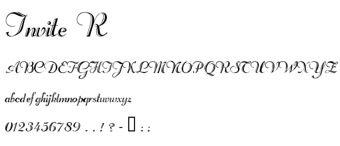 Invite_R font