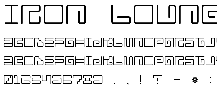 Iron_Lounge font