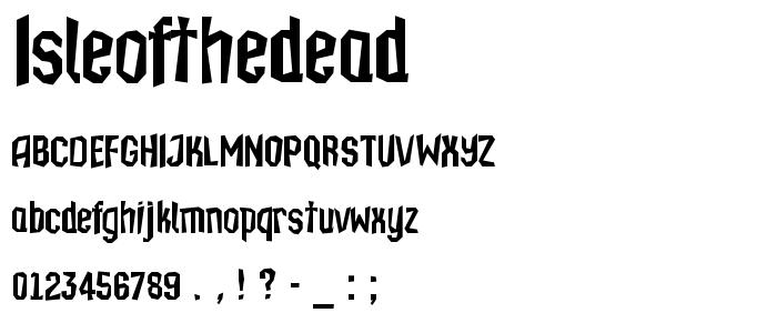 Isleofthedead font