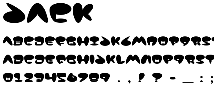 Jack font