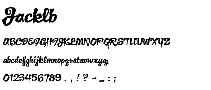 Jacklb font