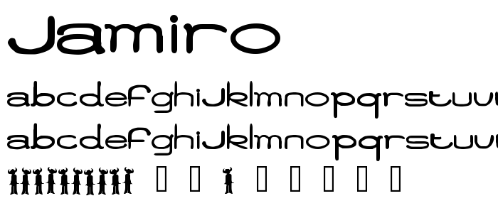 Jamiro font