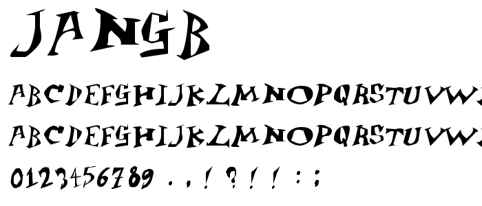 Jangb font