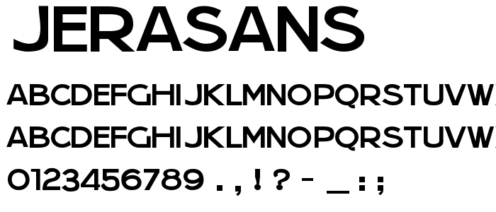 Jerasans font