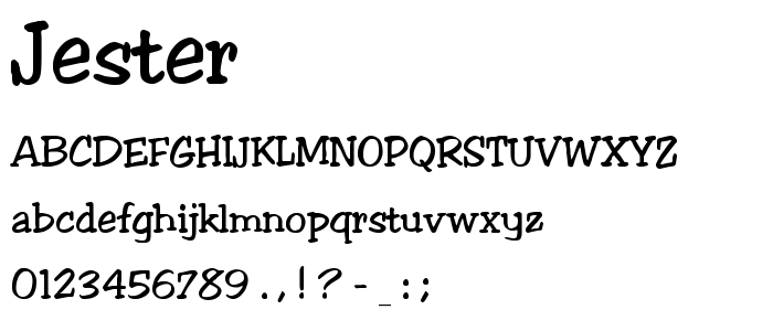 Jester font