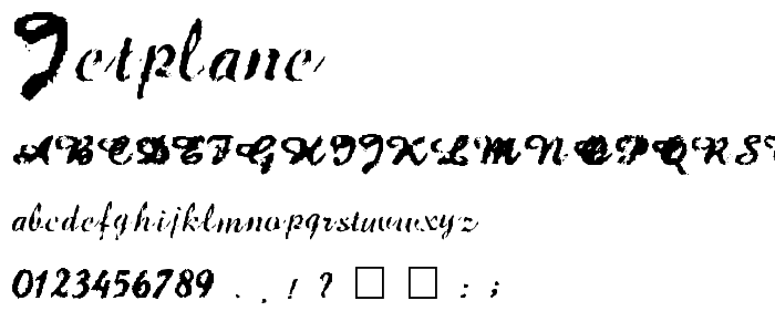 Jetplane font