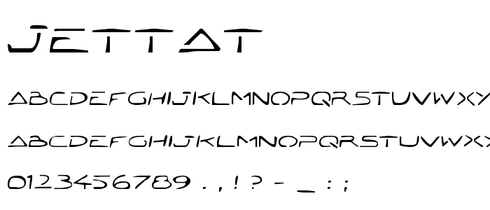 Jettat font