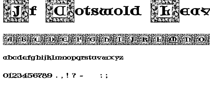 Jf_Cotswold_Leaves font