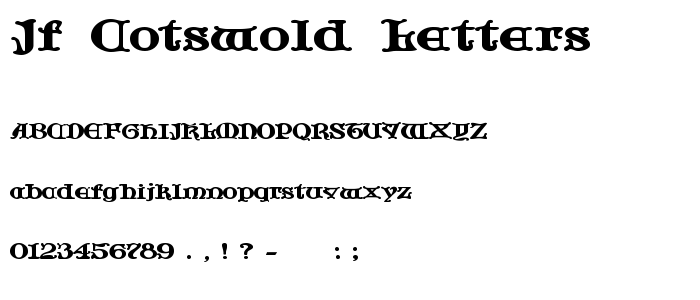 Jf_Cotswold_Letters font