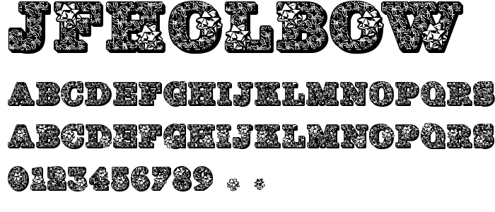 Jfholbow font