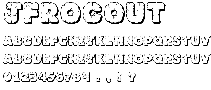 Jfrocout font