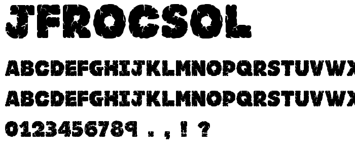 Jfrocsol font