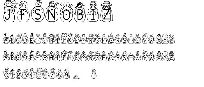 Jfsnobiz font