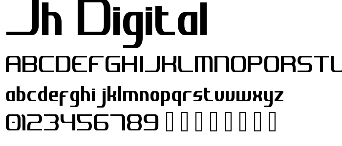 Jh_Digital font