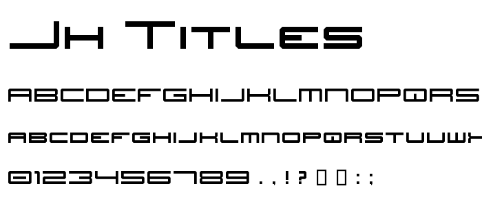 Jh_Titles font