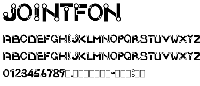 Jointfon font
