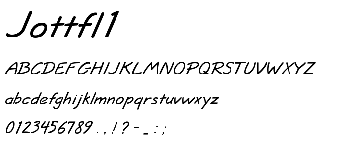 Jottfl1 font