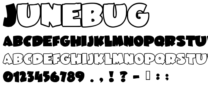Junebug font