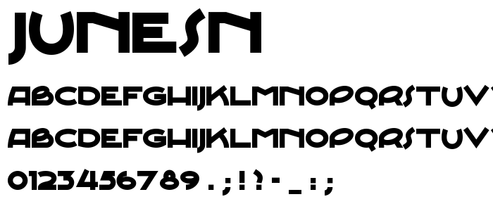 Junesn font