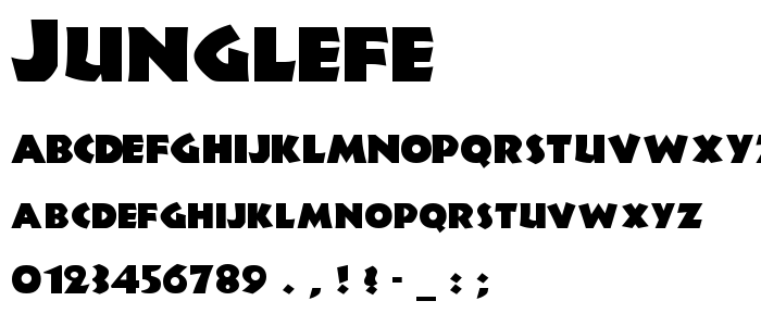 Junglefe font