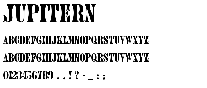 Jupitern font